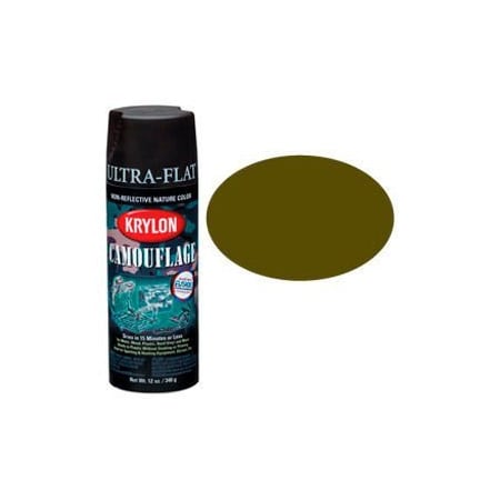 Krylon Krylon Camouflage With Fusion For Plastic Paint Olive Drab - K04293007 - Pkg Qty 6 K04293777